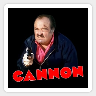 Cannon - Frank Cannon - Gun - 70s Cop Show Magnet